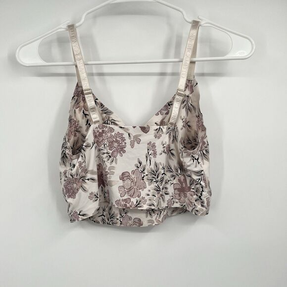 Vince Camuto Lounge Bralette Bra Top Womens XL Floral Festival Boho Hippie - Picture 3 of 8